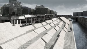 Proposed project of piazza della costituzione