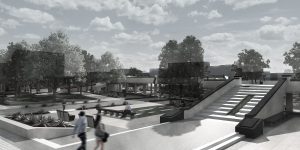 Proposed project of piazza della costituzione