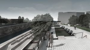 Proposed project of piazza della costituzione