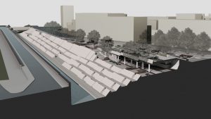 Proposed project of piazza della costituzione